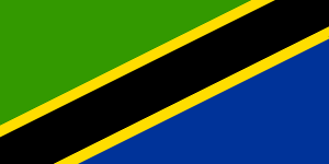 Die Flagge Tansanias