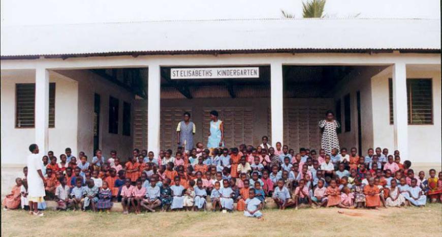 Der erste Kindergarten der gebaut wurde